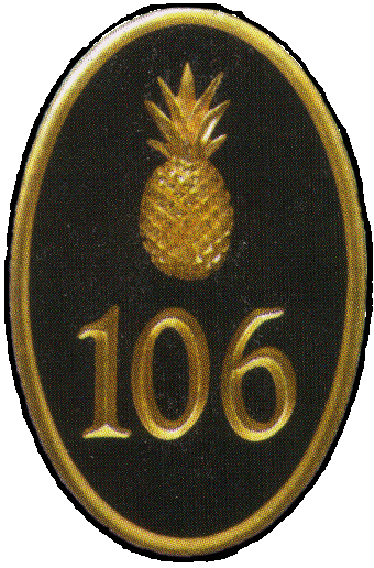 106 Carved Oval Sign